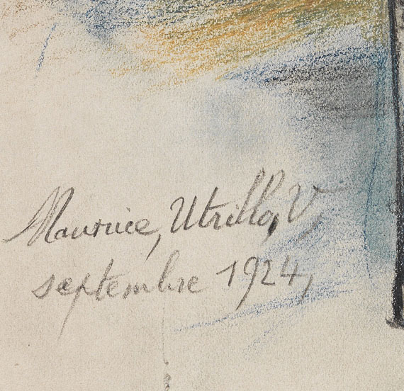 Maurice Utrillo - Le vin d?Utrillo (La bouteille et les verres) - Weitere Abbildung