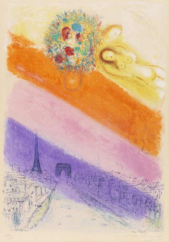 Marc Chagall - Les Champs Elysées