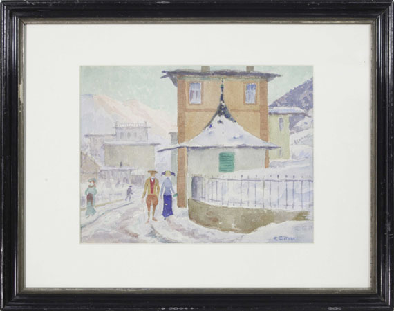 Ernst Eitner - Winter in den Bergen - Rahmenbild