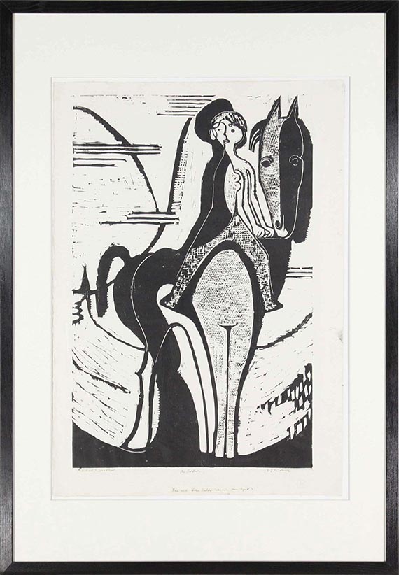 Ernst Ludwig Kirchner - Reiterin - Rahmenbild