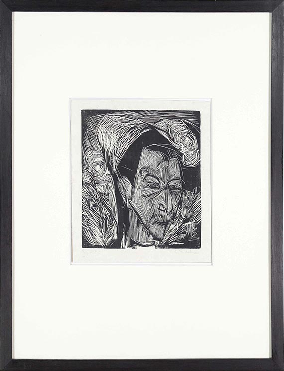 Ernst Ludwig Kirchner - Bildnis David Müller - Rahmenbild