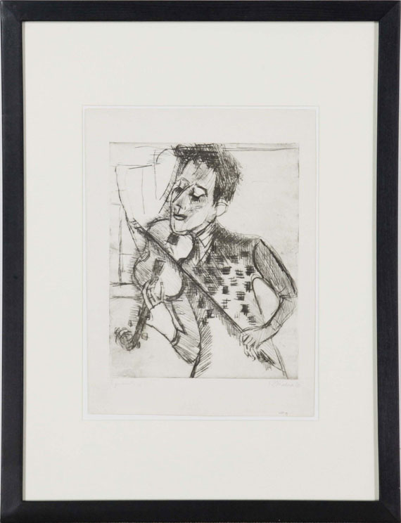 Ernst Ludwig Kirchner - Der Geiger Gustav Häusermann - Rahmenbild