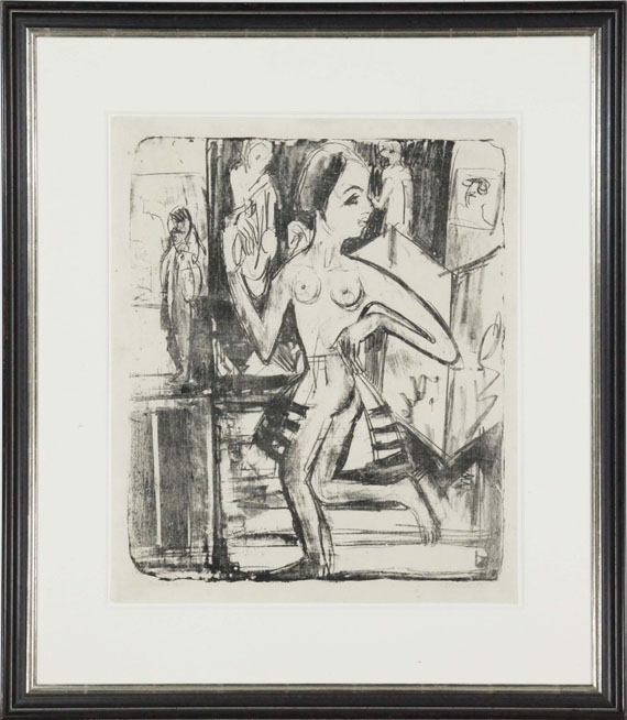 Ernst Ludwig Kirchner - Nackttänzerin - Rahmenbild
