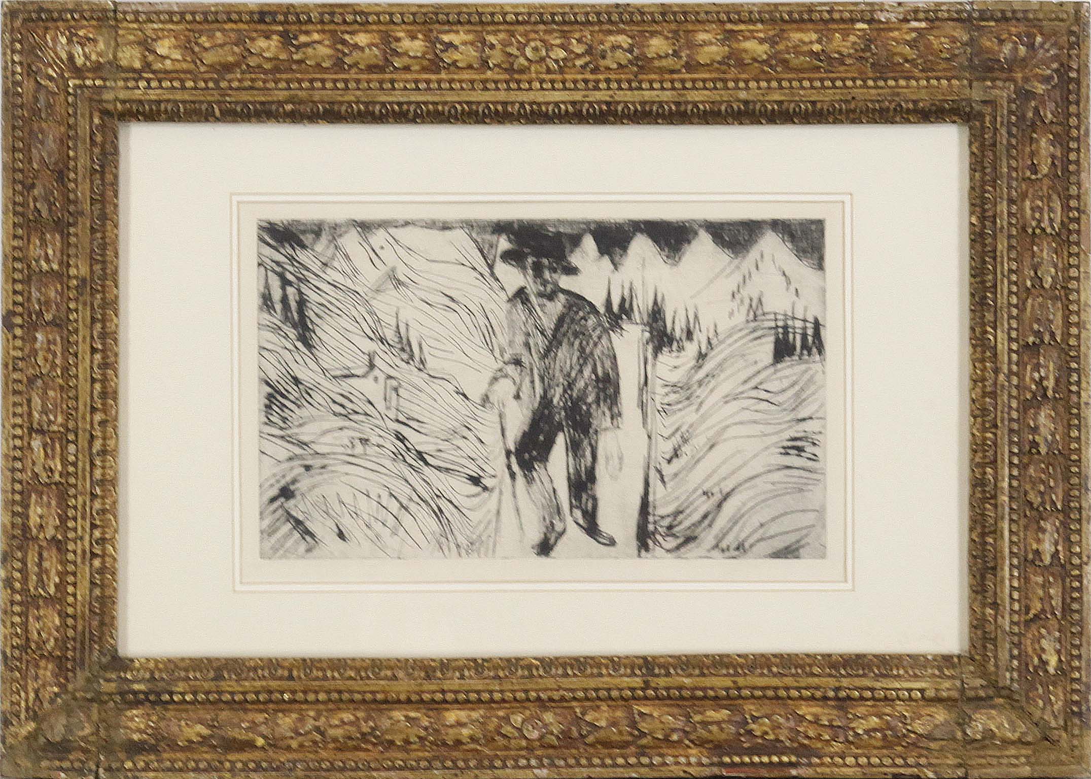 Ernst Ludwig Kirchner - Der Wanderer - Rahmenbild