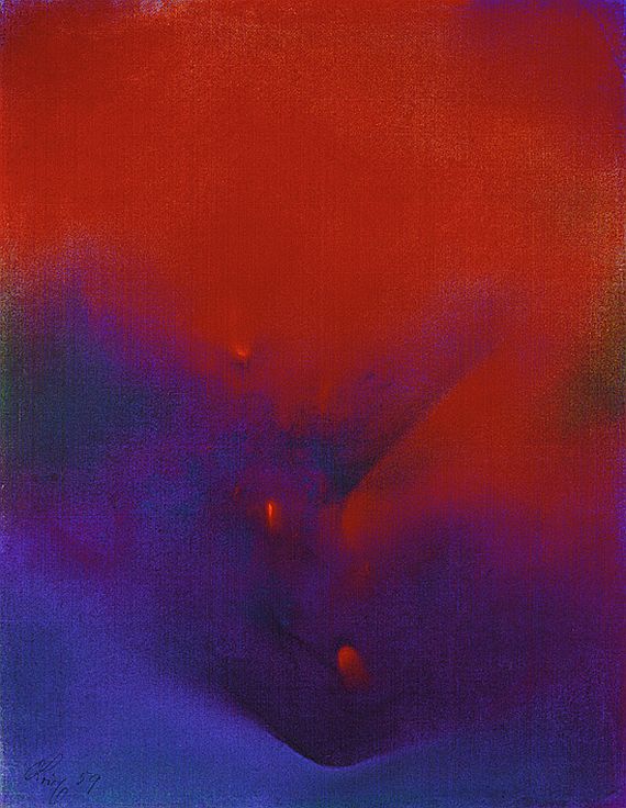 Otto Brix - 3 Bll.: Farbverläufe (2). Abstrakte Komposition