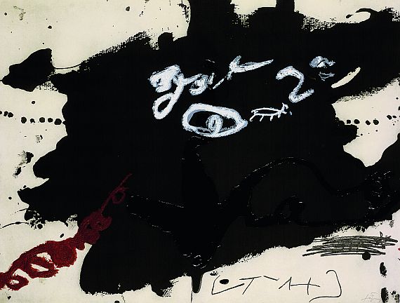Antoni Tàpies - Komposition mit Auge
