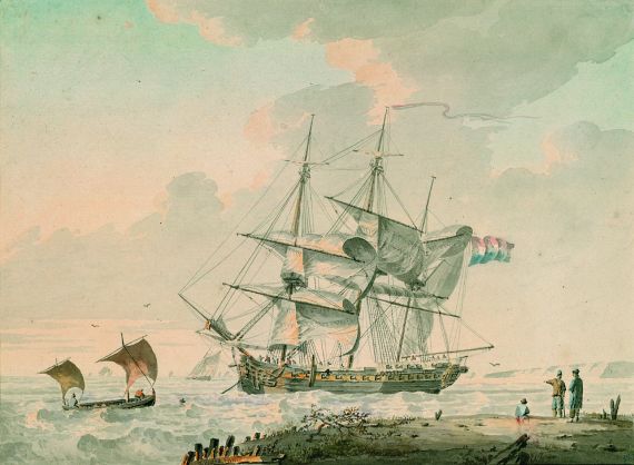 Johannes Cornelis Haccou - Niederländische Segler vor der Küste