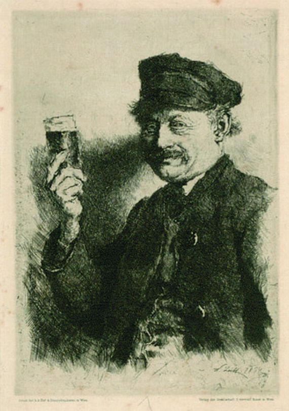 Wilhelm Leibl - Der Trinker (Bildnis des Wirts Rauecker)
