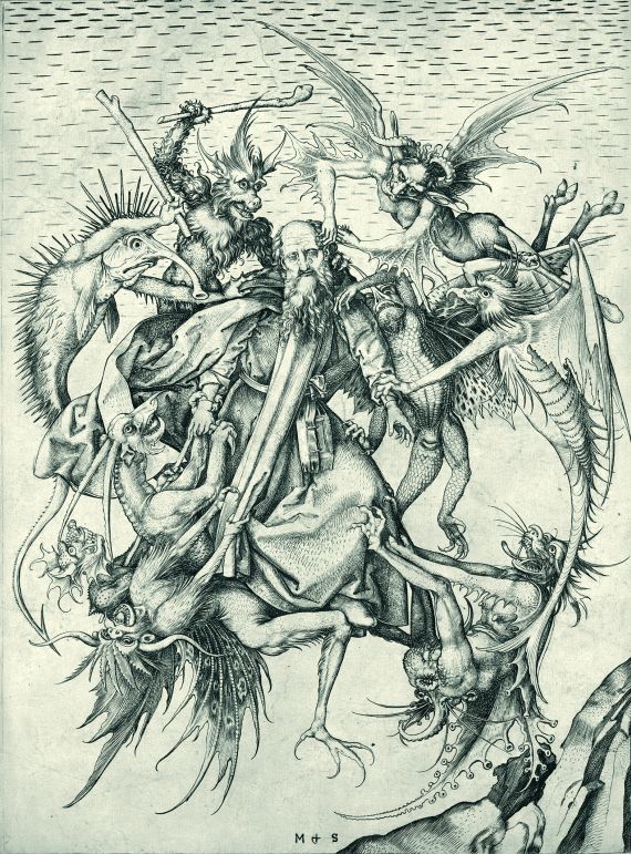 Martin Schongauer - St. Antonius von Dämonen gepeinigt