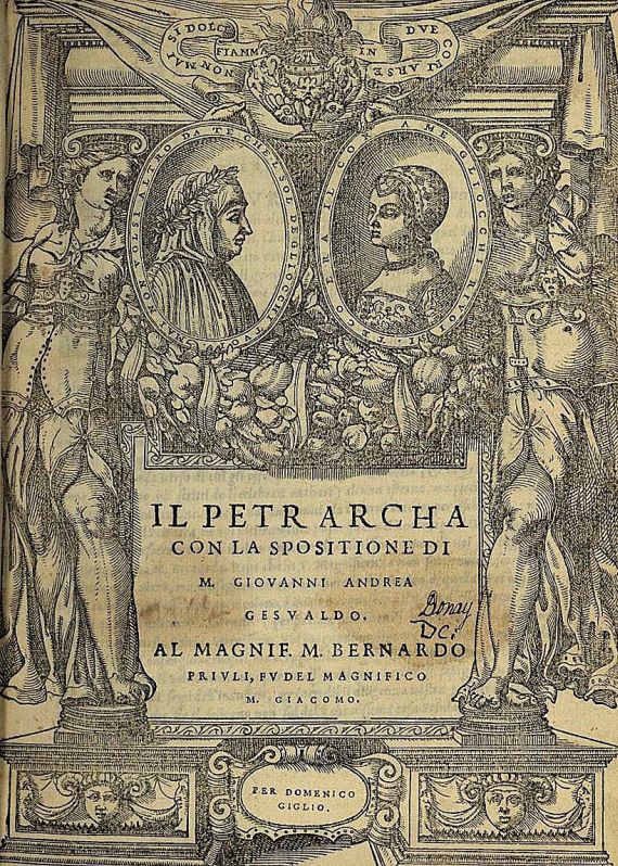 Francesco Petrarca - Il Petrarca. 1553.