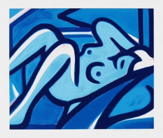 Tom Wesselmann - Blue nude