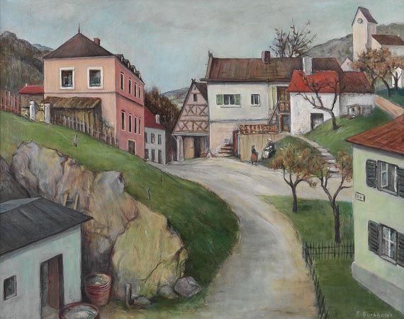 Fritz Burkhardt - Fränkische Dorflandschaft