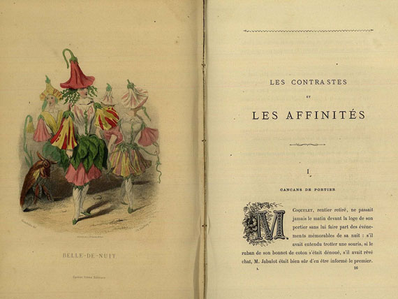 Jean-Jaques Grandville - Fleurs animées. 2 Bde. 1867