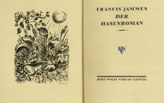 Richard Seewald - Jammes, Francis, Der Hasenroman. 2 Tle. 1916
