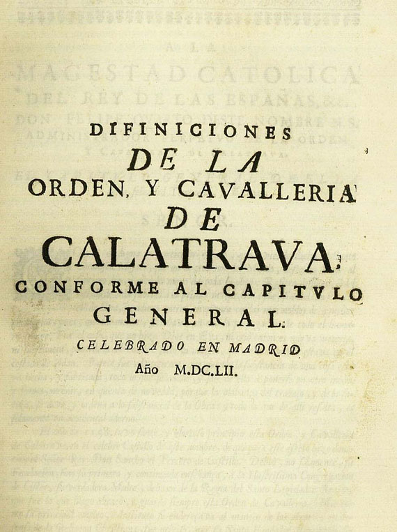 Spanien - Calatrava, 1652.