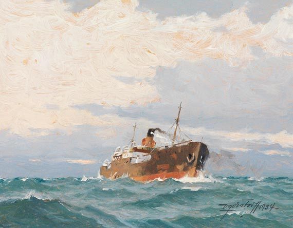 Victor Quistorff - Dampfer auf hoher See