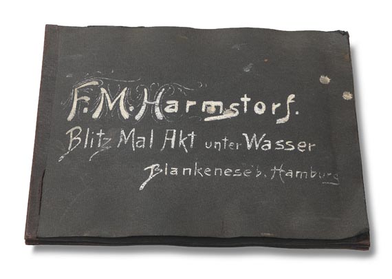 Friedrich Matthias Harmstorf - Blitz Mal Akt unter Wasser. Um 1914