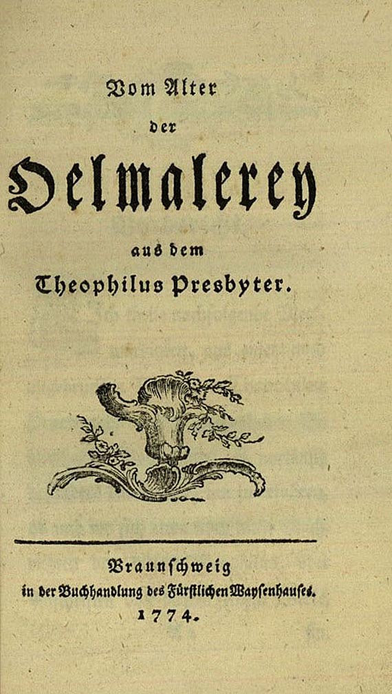 Gotthold Ephraim Lessing - Oelmalerey 1774