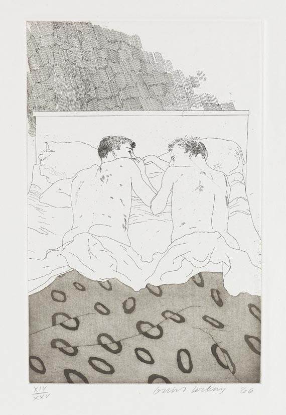David Hockney - Fourteen poems by C. P. Cavafy. Chosen and illustrated with twelve etchings by David Hockney