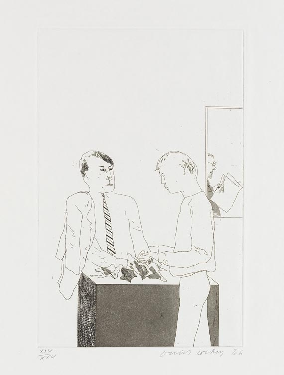 David Hockney - Fourteen poems by C. P. Cavafy. Chosen and illustrated with twelve etchings by David Hockney