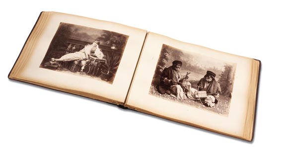 Fotografie - Fotoalbum, Ägpten und Palästina, um 1900.