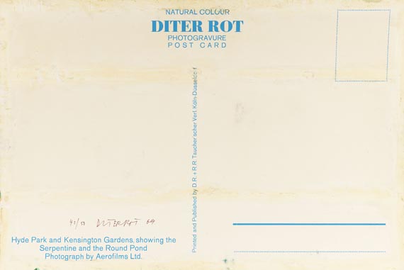 Dieter Roth - Postcard (Hyde Park)