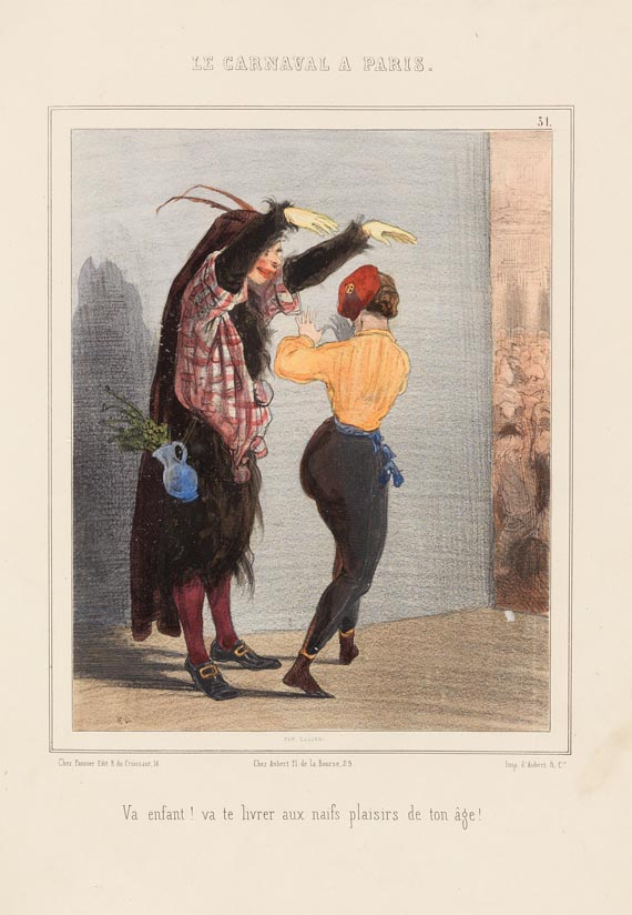 Paul Gavarni - Le Carnaval à Paris, ca. 1841-43.