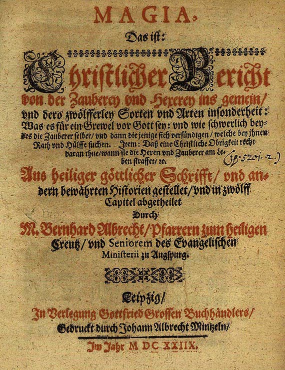 Bernhard Albrecht - Magia (1628)