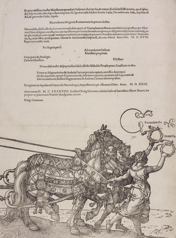 Albrecht Dürer - Der große Triumphwagen. 5. Ausgabe. 1589 - Weitere Abbildung