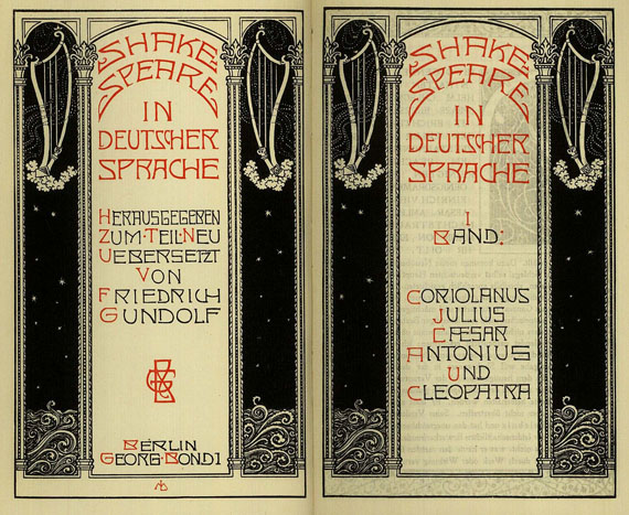 Shakespeare, W. - Shakespeare in deutscher Sprache. 10 Bde. (1908-1918)