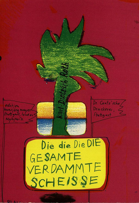 Dieter Roth - Die verdammte gesamte Scheisse/Kacke, 3 Tle., 1975 (farb. Umschlag)