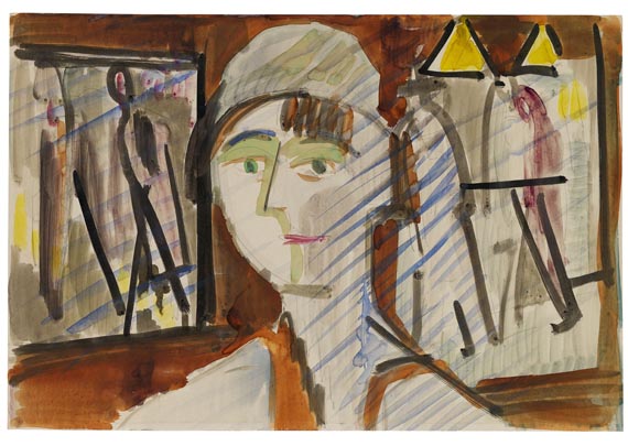 Ernst Ludwig Kirchner - Damenbildnis