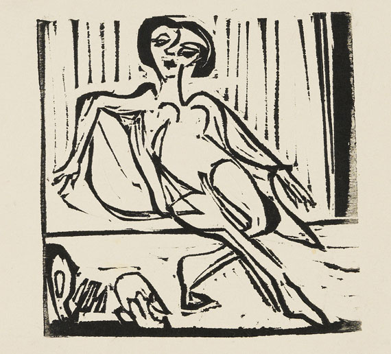 Ernst Ludwig Kirchner - 5 Blätter: Illustrationen zu Gustav Schiefler, Die Graphik Ernst Ludwig Kirchners, Band II Berlin 1931 - Weitere Abbildung