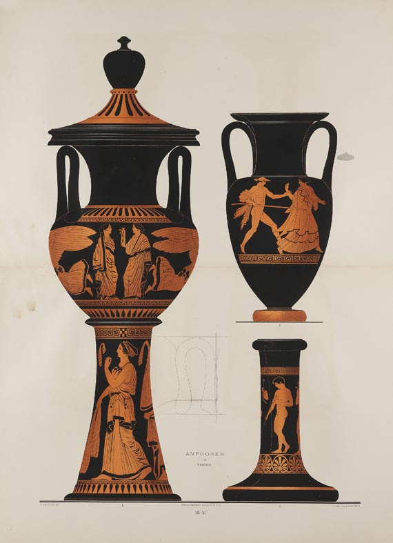 Albert Genick - Griechische Keramik, XL Tafeln.1883 - Weitere Abbildung