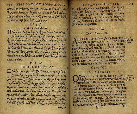  Nemesios von Emesa - De natura hominis. 1671