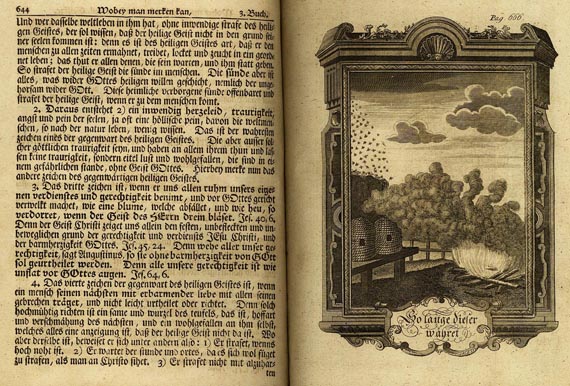 Emblemata - Arndt, J., Sechs Bücher vom wahren Christenthum. 1739
