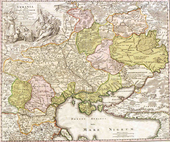 Ukraine - 1 Bl. Homann, J. B., Ukrania. Ca. 1720