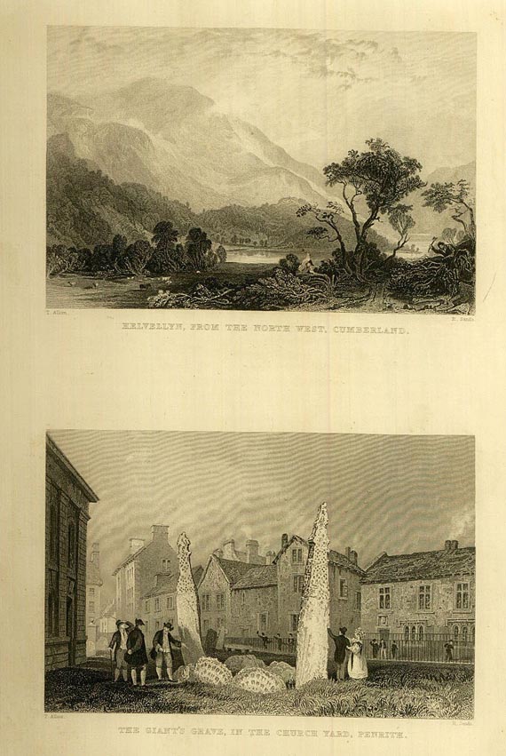Thomas Rose - Westmorland, Cumberland. 1832. Dabei: Allom, Lake and Mountain Scenery. 1836