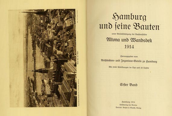   - Hamburg und seine Bauten. 1914. 2 Bde. (8)