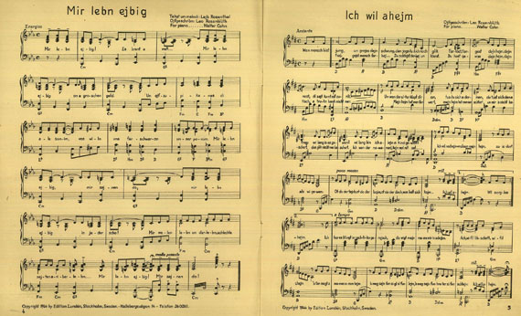 Judaica - Rosenblüth, L., Mir lebn ejbig.