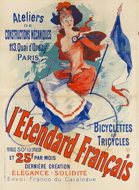 Jules Chéret - Plakat: Bicyclettes et Tricycles L