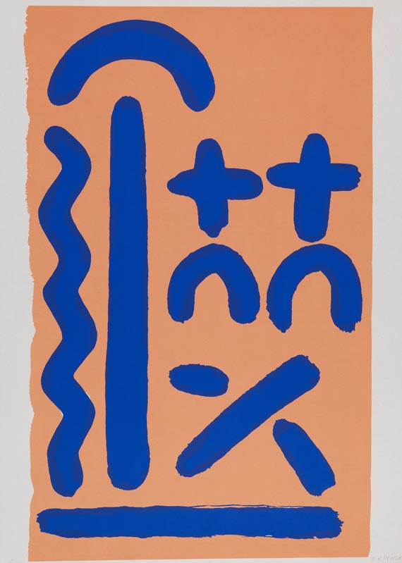 A. R. Penck (d.i. Ralf Winkler) - Folge von 5 Blättern: Verschiedene Motive - Weitere Abbildung