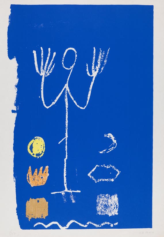 A. R. Penck (d.i. Ralf Winkler) - Folge von 5 Blättern: Verschiedene Motive