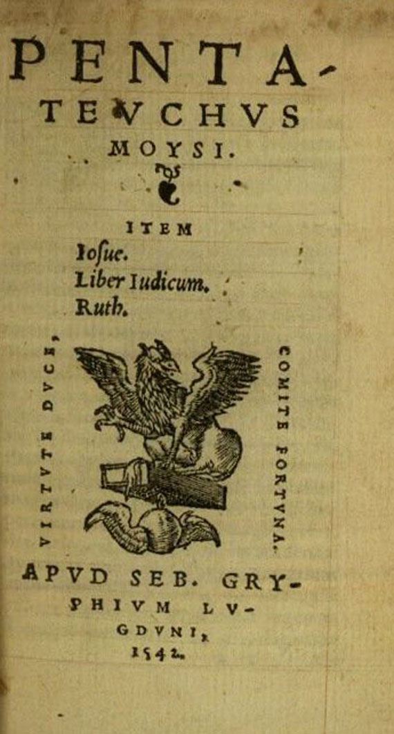 Biblia latina 1542 - Biblia sacra, 4 Bdn. (1542-1558).