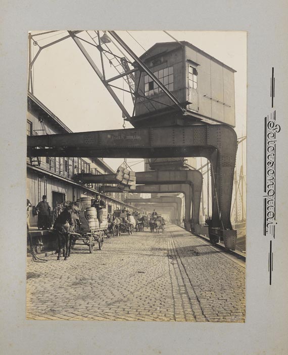 Hafen von Hamburg - Fotoalbum, Hafen von Hamburg. ca. 1900