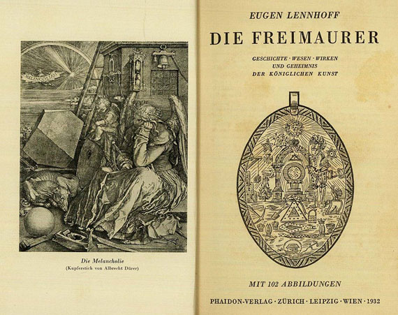 Freimaurer - Konvolut Freimaurer-Literatur d. 20. Jhs. ca. 231 Tle.