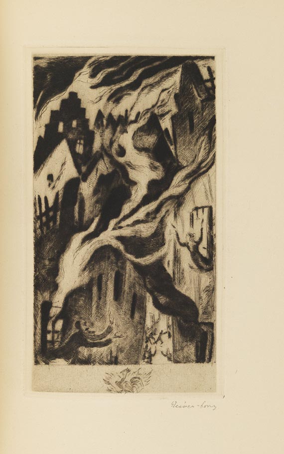 Hugo Steiner-Prag - Hauschner, Tod des Löwen. 1922