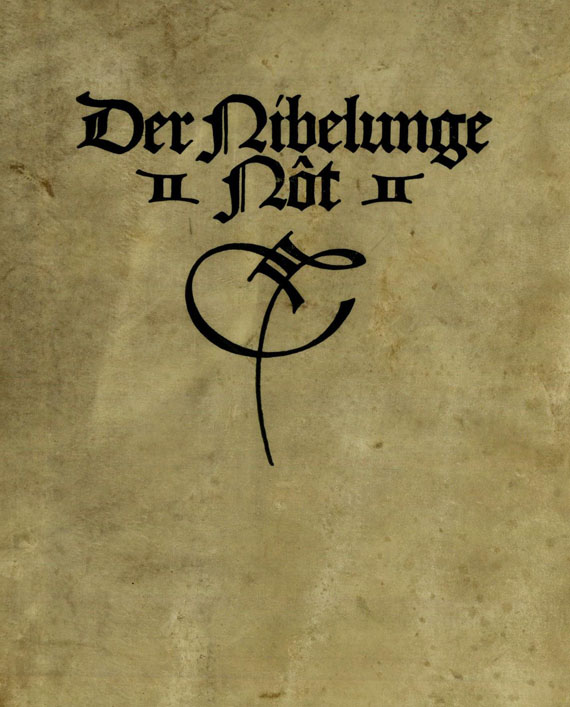 Hans von Weber - Der Nibelunge Not, mit 1 Beigabe, 1910.