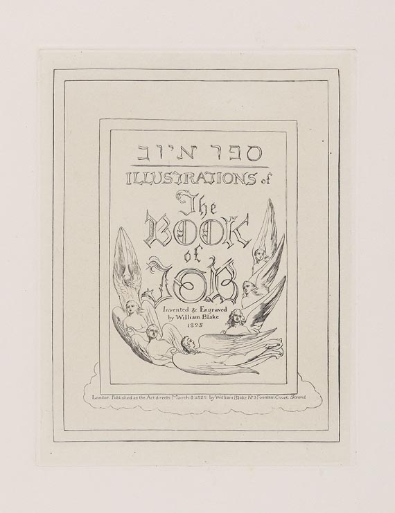 William Blake - Illustrations of the book of Job. - Weitere Abbildung