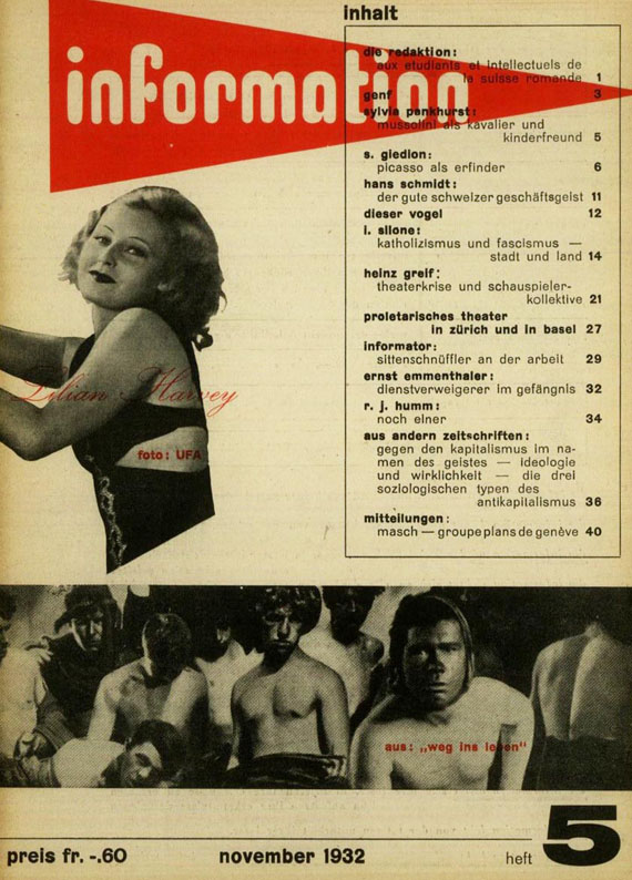 Information - Information. 15 Hefte. 1932-33.